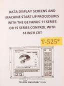 Toyoda-Toyoda GE Fanuc 11 and 15 Seris, Control Display and Startup Manual-Fanuc 11 Series-Fanuc 15 Series-GE-01